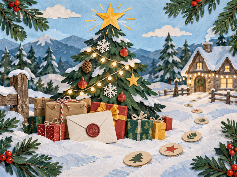 Christmas home story artwork