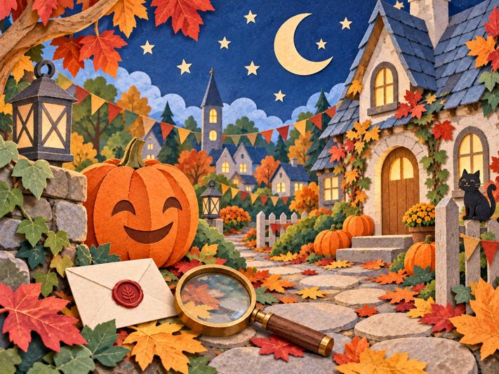 Halloween home story artwork