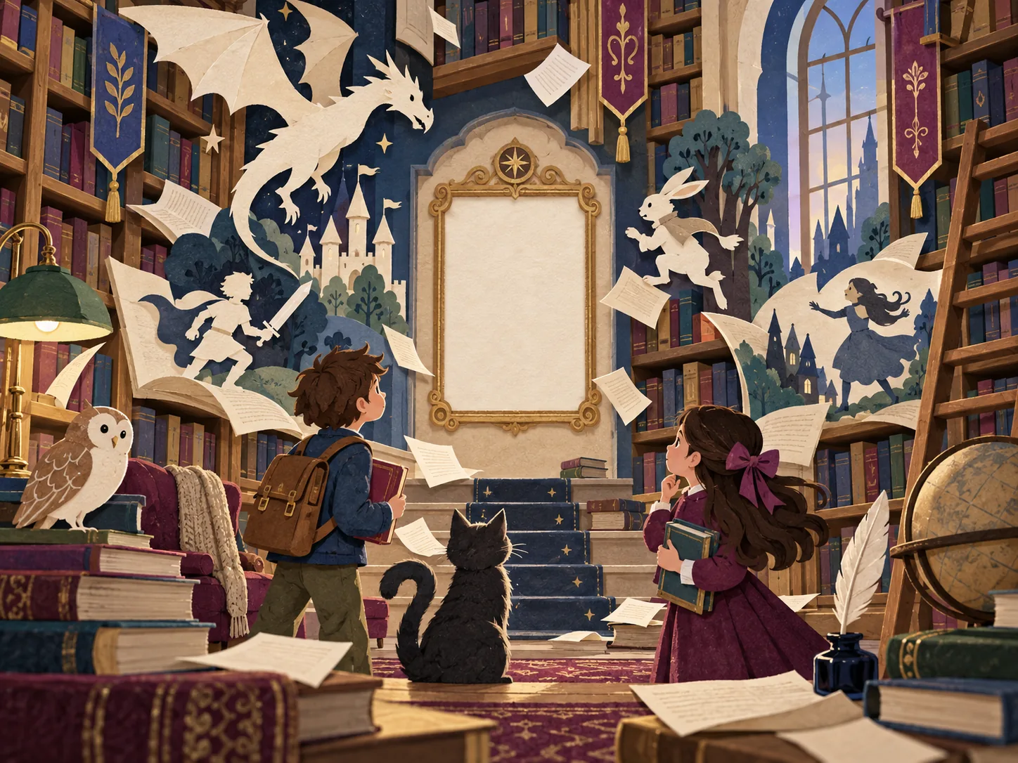 The Missing Final Chapter paper-art story illustration